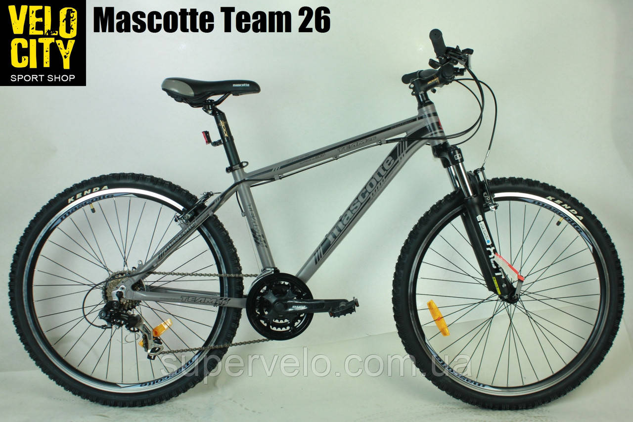 Велосипед горный Mascotte Team 26" черно-серый - фото 2 - id-p305892504