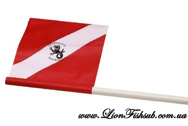Флаг LionFish.sub для Буя или Плотика из ПВХ длина 72см