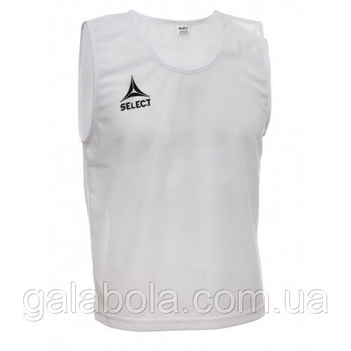 Манишка тренувальна SELECT Basic (біла), фото 1