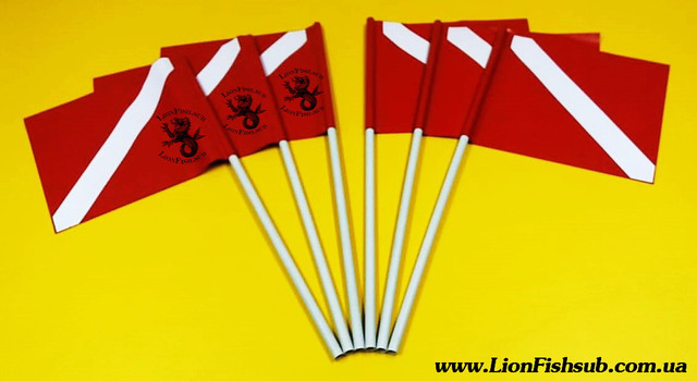 Флаг LionFish.sub для Буя или Плотика из ПВХ длина 72см
