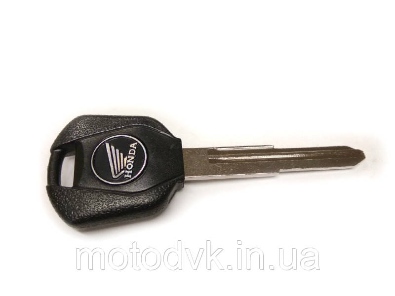 Заготівка ключа запалювання мотоцикла Хонда чорна, (на лівий бік)