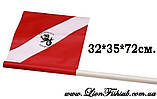 Прапор LionFish.sub для Буя або Плотика з ПВХ довжина 72 см, фото 4
