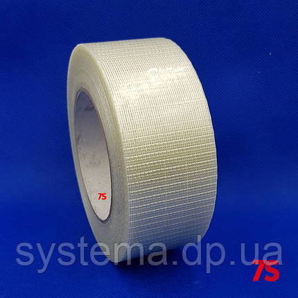 Клейка стрічка з двонаправленим розташуванням ниток скловолокна, 48 мм х 50 м, фото 1