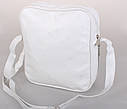 Спортивна сумка зі штучної шкіри sport303570 біла, фото 4