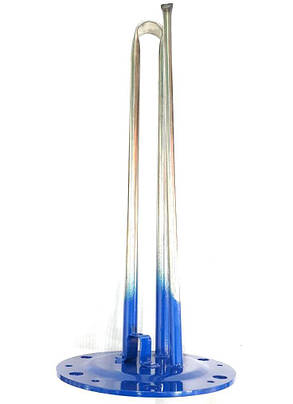 Фланец-колба под сухие тэны Ø165 мм для бойлеров Electrolux, Termal (трубка из нержавейки)., фото 1