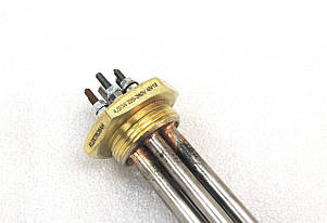 Блок тен 4.5 кВт / 220/380V / на різьбі 1 1/4" / Нержавіюча сталь, фото 1