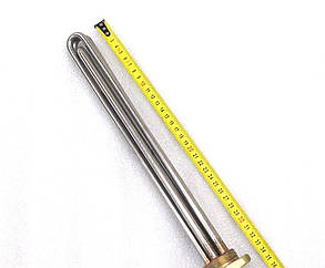 Блок тен 4.5 кВт / 220/380V / на різьбі 1 1/4" / Нержавіюча сталь, фото 3