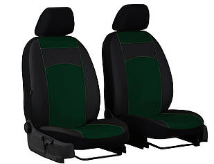 Авточохли універсальні Pok-ter Standart 1+1 з екошкіри зелений