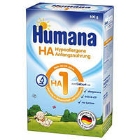 Сухая молочная гипоаллергенная смесь Humana HA 1 с LC PUFA, 500 г