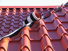 Металочерепиця — Ruukki Armorium ⁇ RR 23 ⁇ темно-сірий ⁇ Pural Matt BT ⁇ , фото 3