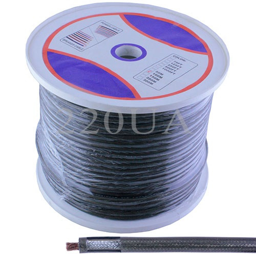 Кабель живлення низьковольтний Prosound 1x10.0мм2 CU прозоро-коричневий 100м