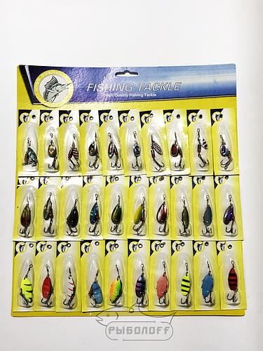 Набор блесен вертушек Fishing tackle 30 шт (ID#897337725), цена: 530 ...