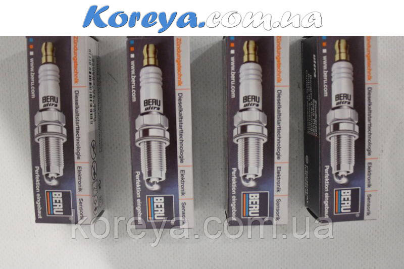 Свічки запалювання Ланос 1.6 Авео 1.6 Нексія 16kl Нубіра 1.6 / Лачетті 1.6 / Такума 1.6 Beru, фото 1