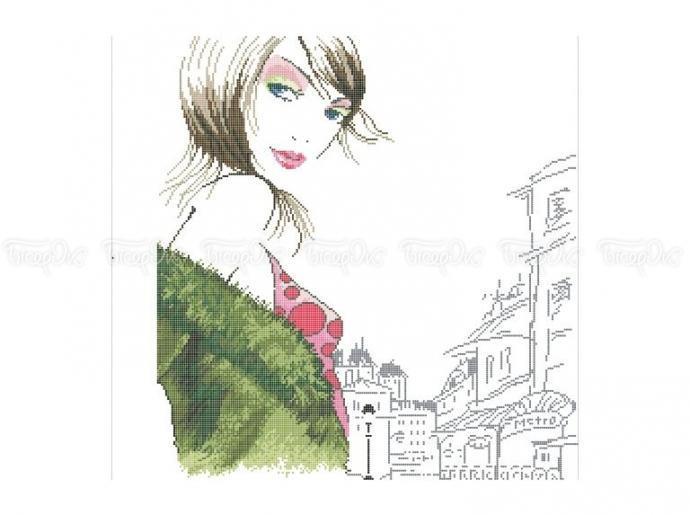 Схема для вишивки бісером ЧВ-6034(10). ЯРКИЙ МАКІЯЖ, фото 1