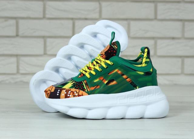 Женские кроссовки Versace Chain Reaction Green