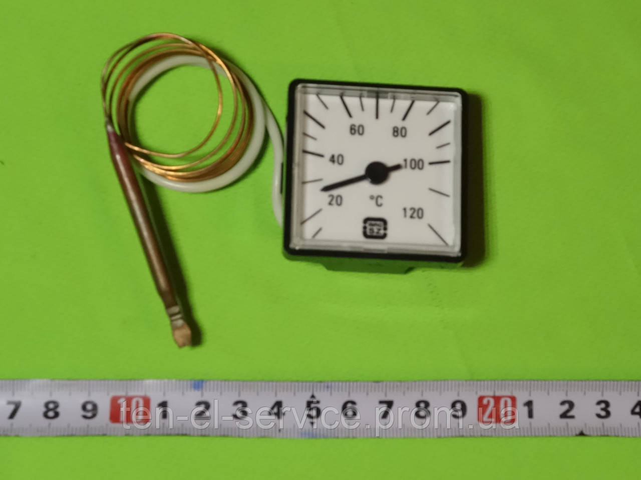 Капілярний Термометр 45х45мм t=120° Lкап=1м MMG (Угорщина)