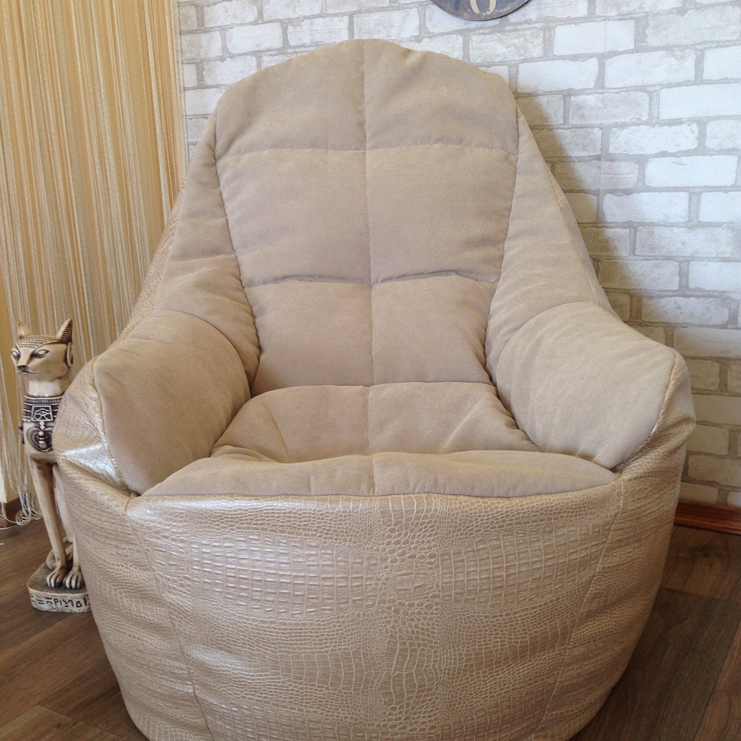 Крісло мішок, безкаркасне крісло, м'який пуф, крісло BOSS ХХЛ, Виробництво, фото 1