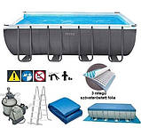 Intex 26356 басейн 549 х 274 х 132 см, пісочний фільтр- насос 5700 л/год, сходи, тент, підстилка, фото 4