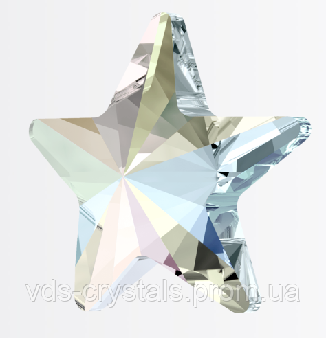 Кристали Swarovski гарячої фіксації (термоклеевие) 2816 Rivoli Star Flatback Crystal AB F 5 мм (упаковка 720)