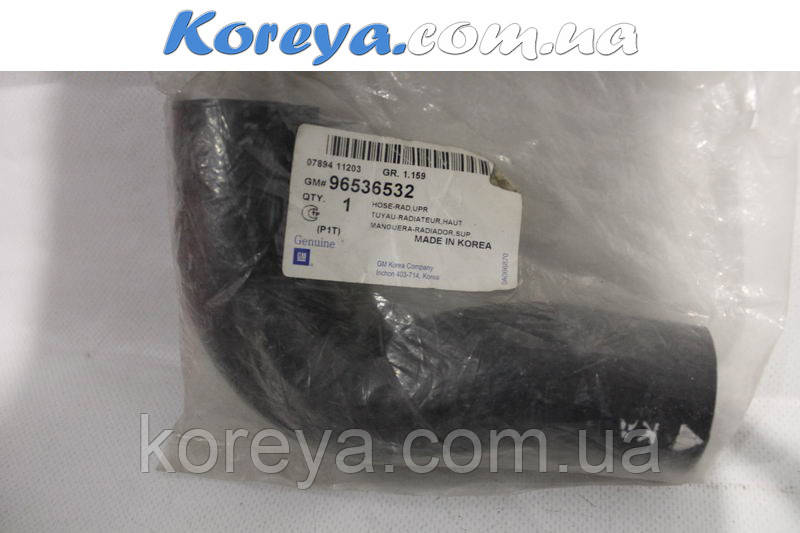 Патрубок радіатора верхній Авео 1.6 GM, фото 1