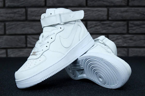 Nike air force 1 mid cheap all white