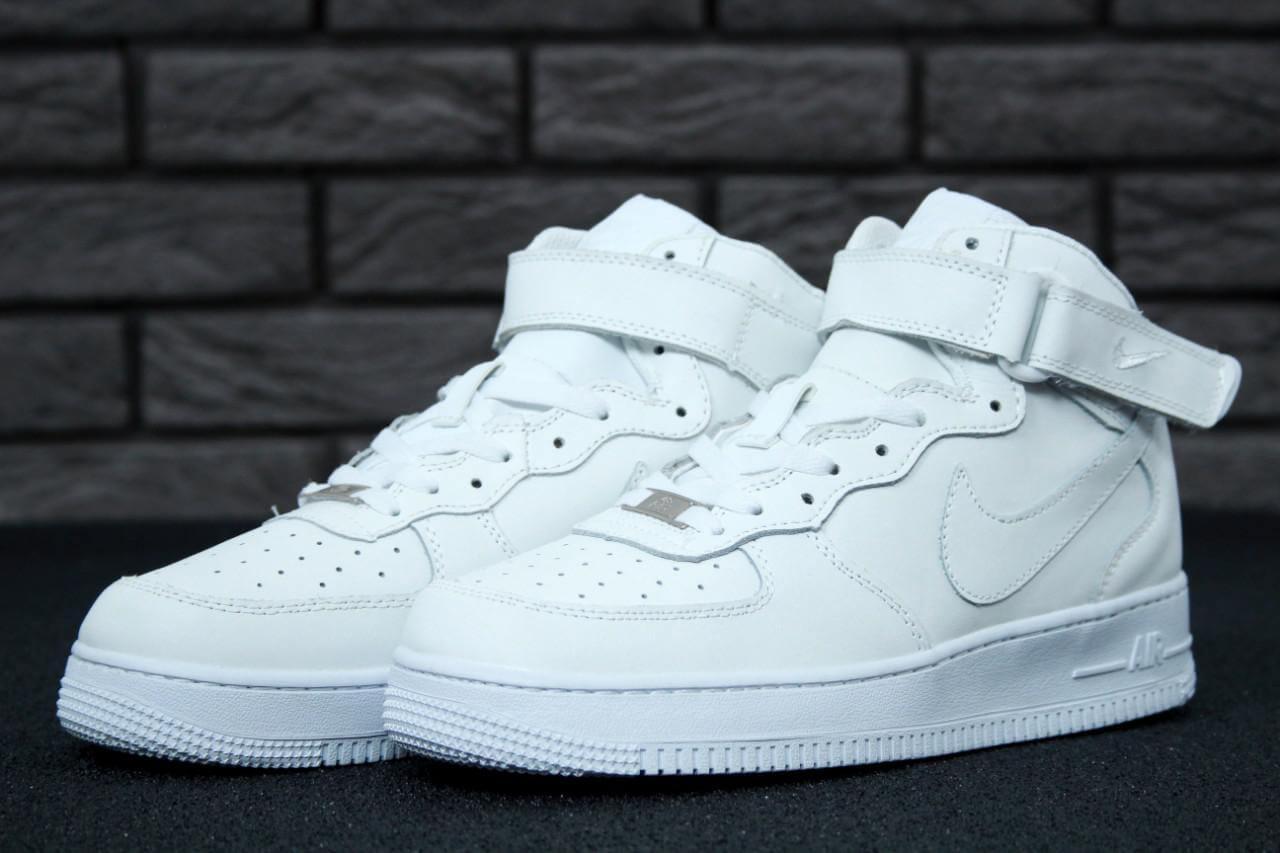 Nike Air Force 1 Mid White - фото 7 - id-p47741150