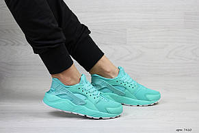 Жіночі весняні кросівки Nike Air Huarache,нубук,м'ятні 36,37, фото 2