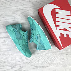 Жіночі весняні кросівки Nike Air Huarache,нубук,м'ятні 36,37, фото 3