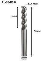 Фреза кінцева для ЧПУ DJTOL d5-l15-D6-L50 AAEN3LX05