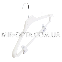 Пластиковий вішак білого кольору з поперечиною костюмний, 40 см, фото 2