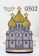 Набор для вышивання крестиком на деревянной основе ФрузелОк "Церква" 0502