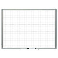 Дошка магнітна під маркер у клітинку 5*5см. 90х120 см. сухого стирання UkrBoards