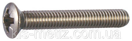 Гвинт із напівпотайною головкою Pz DIN 966 від М 2,5 до М 8, фото 1