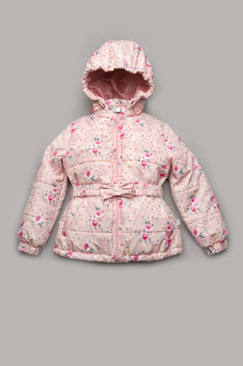 Дитяча демісезонна куртка для дівчаток 7-9 років (р. 122-134) ТМ Модный карапуз Рожевий 03-00842-0