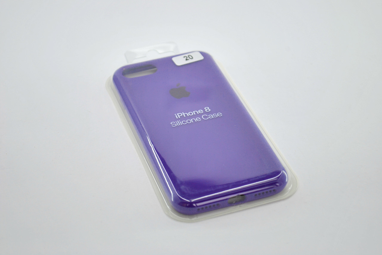Чохол силіконовий для телефону iPhone 7/8 Silicone Case Orig FULL №20 ultra violet