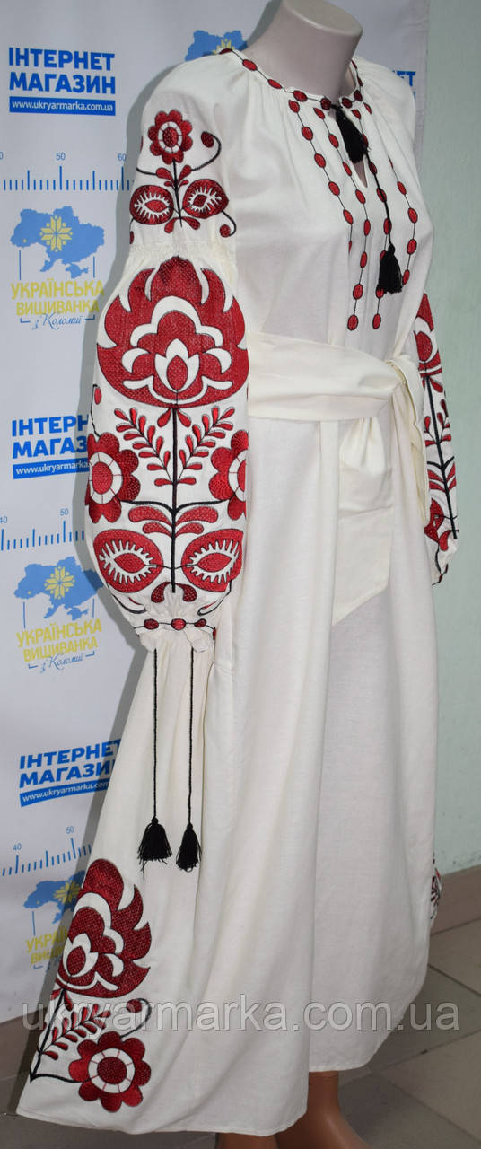 Вишита сукня бохо стиль "Либідь"