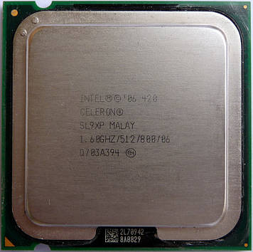 Процесор Intel Celeron 420 1.60 GHz/512/800 (SL9XP) s775, tray