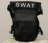 Тактична універсальна (стегновий) сумка на стегно Swat black ( 300-black), фото 10