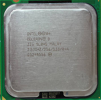 Процесор Intel Celeron D 326 2.53 GHz/256/533 (SL8H5) s775, tray