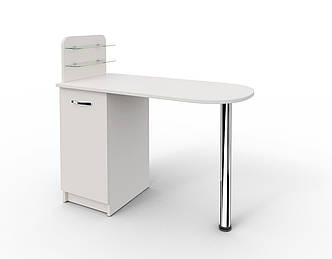 Манікюрний стіл для салону краси дверка + полки під лак "ПрактикМ" М105