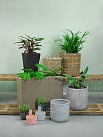 Підлоговий великий садовий горщик для рослин натура (штучний ротанг) , hotdeal, фото 3