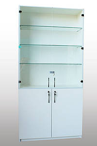 Універсальна вітрина для салону краси Вітринна шафа з дверцятами М500