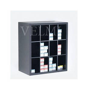 Стелаж настінний для перукаря навісна Полиця перукарська в салон краси VM607 бокс для рушників