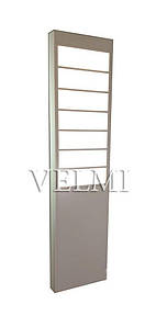 Вітрина для манікюрного салону Стелаж для лаків VM603 Підлогова манікюрна полиця для лаків (60х200х15)