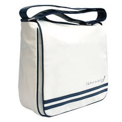 Сумка на плече квадрат молодіжна спортивна I Believe In The Best 2U-1214-1 біла