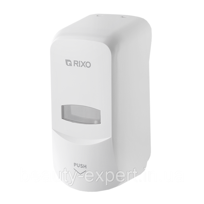 Дозатор для рідкого мила Rixo S368W міцний корпус матове покриття, фото 1