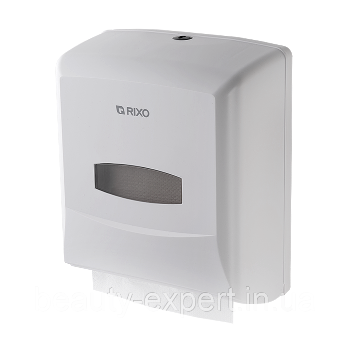 Міцний настінний диспенсер рушників Rixo Maggio P238W для офісів кафе та готелів, фото 1