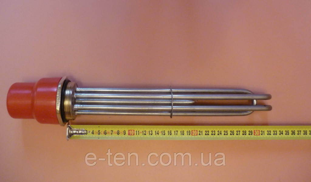 Блок ТЕН прямий нержавійк 6000W / 220V на різьбі 2" (58мм)  Tenko, Україна