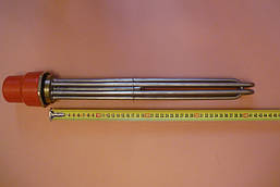 Блок ТЕН прямий нержавійка 9000W / 380V на різьбі 2" (58мм) / Lдовжина=420мм (Tenko, Україна)
