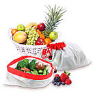 Багаторазові мішечки для продуктів, овочів, фруктів, покупок, фото 7